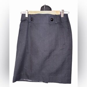 Banana Republic Gray Wool Blend Pencil Skirt NWT Tailored Workwear Size 2